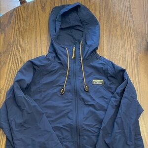 Unisex L.L. Bean Navy Blue Windbreaker